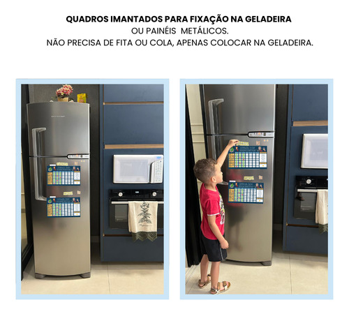 Quadro De Rotina E Tarefas Diária Infantil Incentivo Heróis