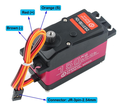330.7 Lbs Ds51150 Servo Digital Servo Full Metal Gear Rc Ser