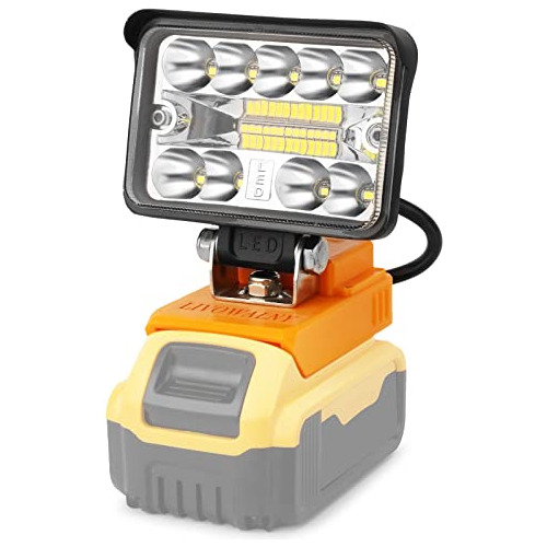 Luz De Trabajo Led De 28w, 20v Max, Inalámbrica, 2000l...