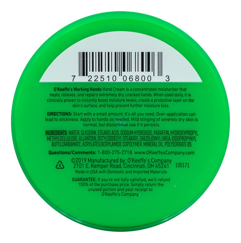 Crema De Manos O'keeffe's Working Hands 200 Ml (paquete De 1