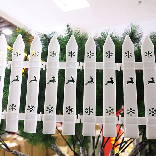 Decoración Navideña De Plástico Para Vallas De Árbol, Esquin
