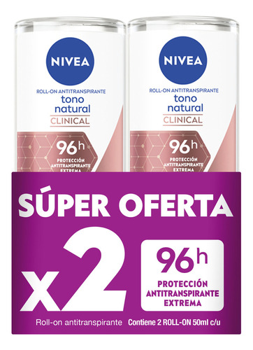 Oferta Desodorante Nivea Fem Clinical T - mL a $550
