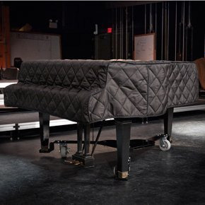 Grand Piano Cover Negro Acolchado Para Pianos De 4'10  - 5'2