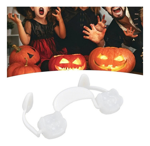 Dentes Retráteis De Silicone Macio Com Presas De Vampiro