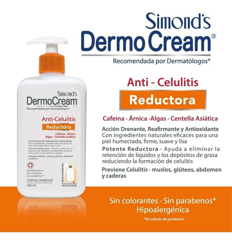 Simonds Dermocream Crema Anticelulitis 400ml