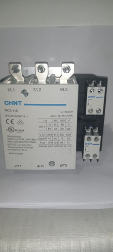 Contactor Trifásico 115 Amp Bobina 220v Marca Chint 