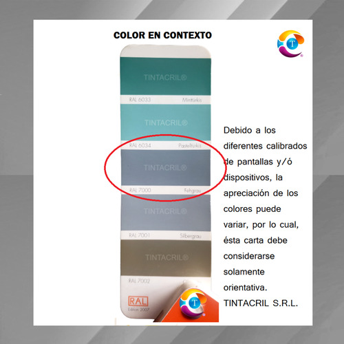 Pintura Sintética Ral 7000 X 18 Lts. Gris Ardilla Brillante