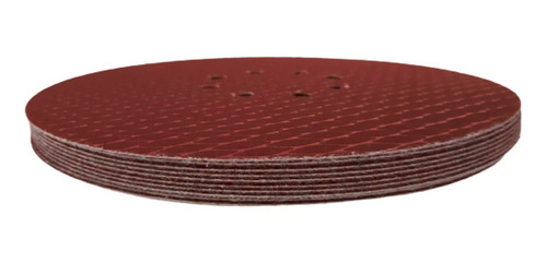 Imagem 2 de 3 de 10 Lixas Para Lixadeira De Parede Girafa 225mm C/velc Nº 240