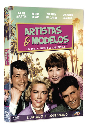 Artistas E Modelos Dvd Original Lacrado Jerry Lewis Dublado