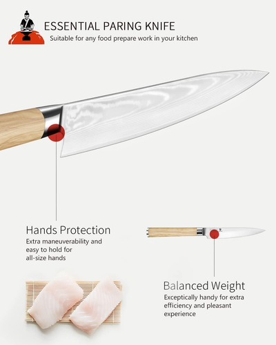 Brodark Cuchillo De Cocina De 5 Pulgadas, Cuchillo De Cocina