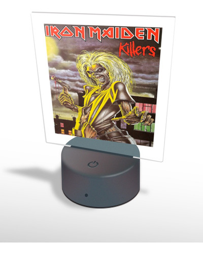 Lampara De Mesa Luz Led Iron Maiden Killers