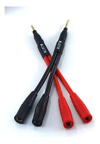 Adaptador De Enchufe Tipo Banana Wjstn Splitter 1m-2f, Paque