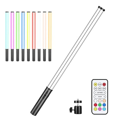 Ubeesize Rgb Handheld Led Video Light Wand 9 Colors, Lightsa