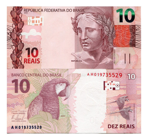 Billete De Brasil 10 Reales 2023 Nuevo Sin Circ. - Guacamayo