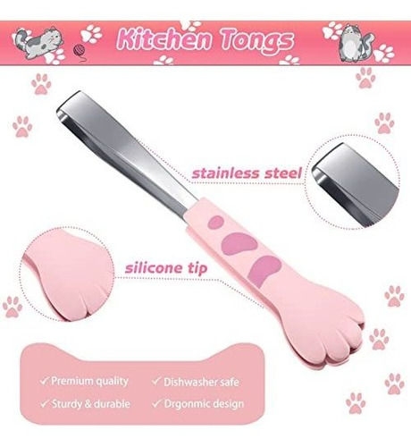 Tongs De Gato 3 Pzs Acero Inoxidable - Cocina, Barbecue Y