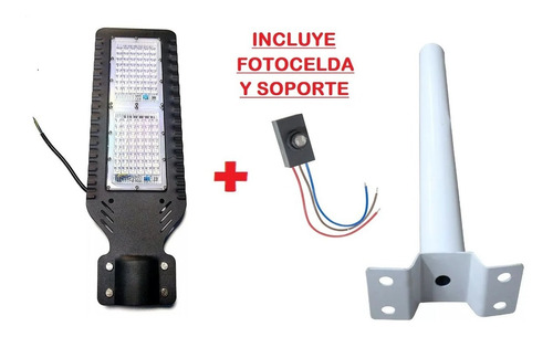 2 Lamparas Alumbrado Publico Led 100w Con Fotocelda Y Brazo 