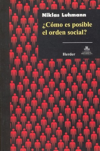 Libro Como Es Posible El Orden Social? De Luhmann Niklas Her