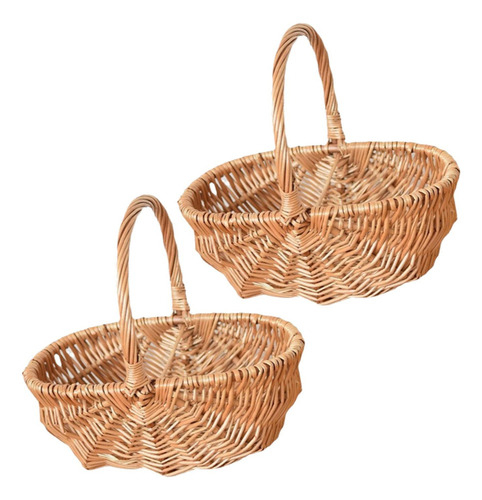 Cestas De Mimbre Para Frutas, Cestas De Flores Para Comida