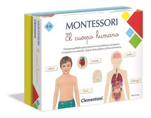Juego Educativo Clementoni Montessori El Cuerpo Humano 55292
