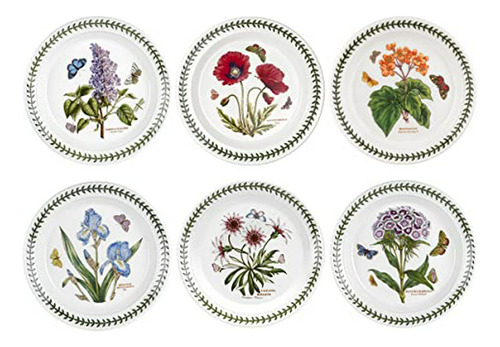 Portmeirion Botanic Garden Ensalada De Placas, Conjunto De 6