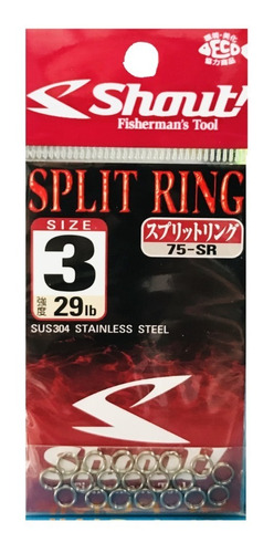 Anillas Sasame Shout Split Ring N° 3 - 29 Lb Made In Japan