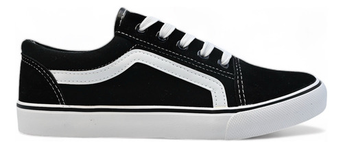 Tenis Unisex Casual Urbano Antiderrapante Skateboarding N/b