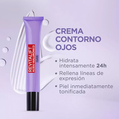 Crema Contorno De Ojos Revitalift Ácido Hialurónico 15 Ml **