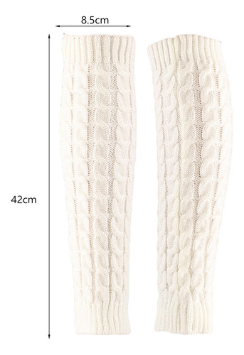 Calentadores De Piernas De Punto Para Mujer, Calcetines Sin