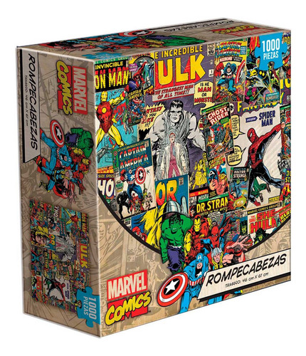 Imagen 1 de 2 de Rompecabezas Novelty Corp Marvel Comics de 1000 piezas