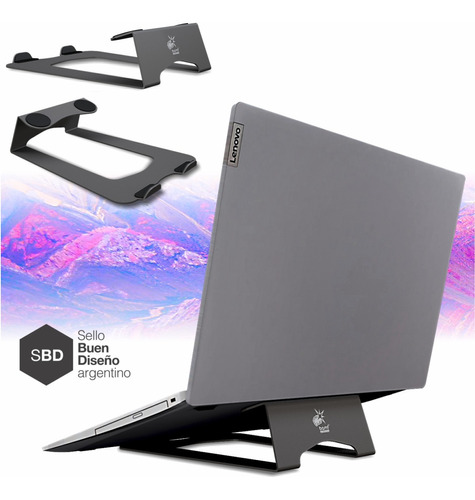 Soporte Notebook Largo Bam N3l Mac-pc De 16a17,5  Premium!!!