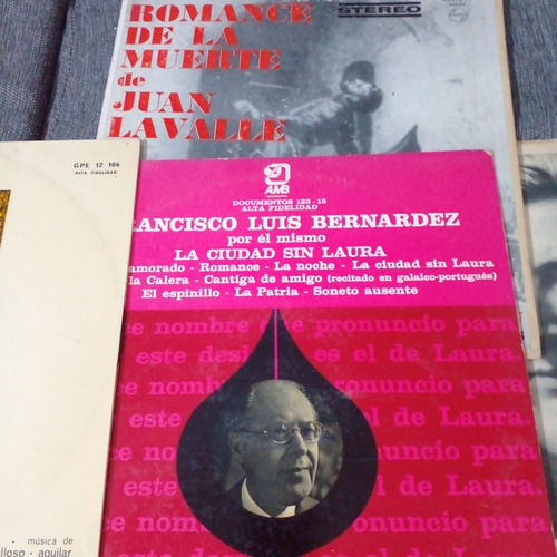 Combo Lote 10 Discos De Vinilo Poesia Excelentes (Usado)