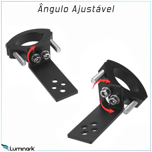 Imagem 4 de 8 de Suporte Abraçadeira Presilha Para Bengala Canela Garfo Moto