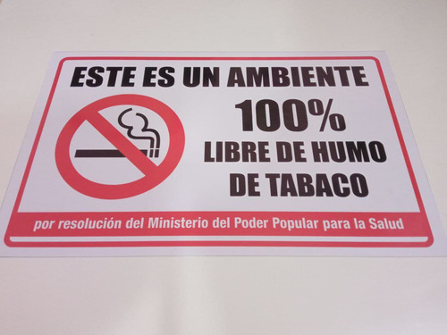 Aviso Este Es Un Ambiente 100% Libre De Humo De Tabaco
