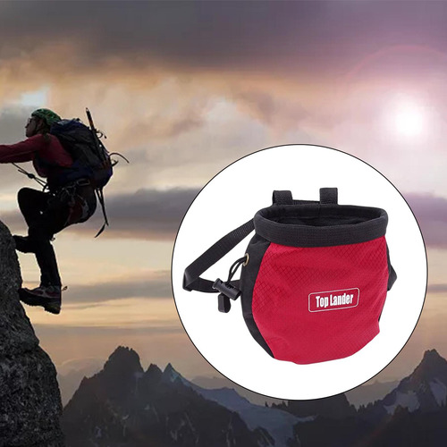 4 Bolsa De Polvo De Tiza Para Escalada En Roca Para Rojo