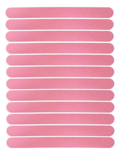 2 X 12 Pegatinas Antideslizantes Para Bañera, Tiras Rosa