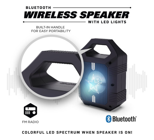 Audífonos Inalámbricos Soar Nfl Shockbox Xl Led C/bluetooth