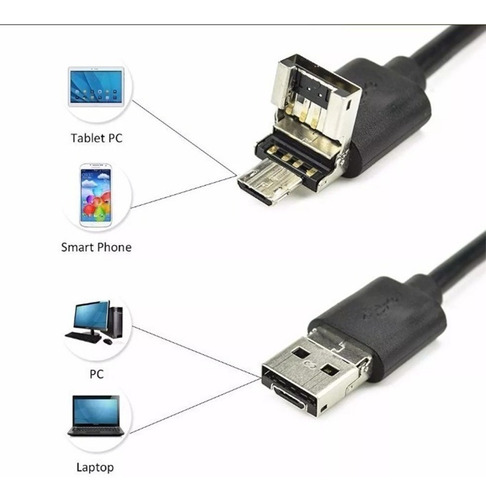 Câmera Sonda Endoscópio Boroscópio Usb 10m Celular Notebook