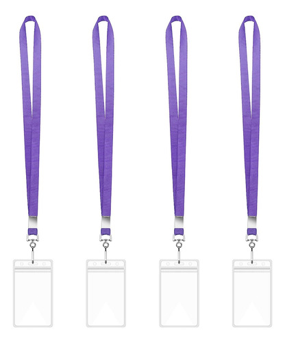 (gn) Porta-crachá Vertical Para Cartão De Visita Com Cordões
