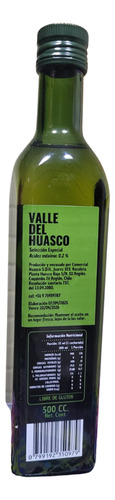 Aceite De Oliva 500 Cc Valle Del Huasco