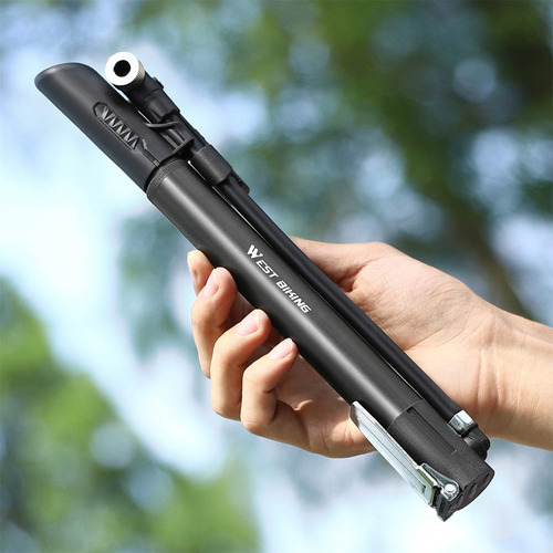 Inflador De Neumáticos Con Manómetro De Pie Para Bicicleta,