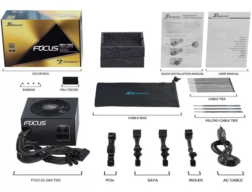 Fuente de alimentación para PC Sea Sonic Electronics Focus GX