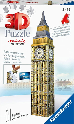 Rompecabezas Puzzle 3d Ravensburger Mini Big Ben Nuevo