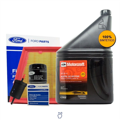 Imagen 1 de 10 de Kit Filtros Aceite + Aire + Combust + 5w30 Ford Ecosport 1.5