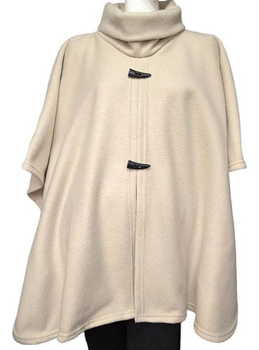 Poncho Capa Polar Abrigo Mujer Invierno Talle Grande