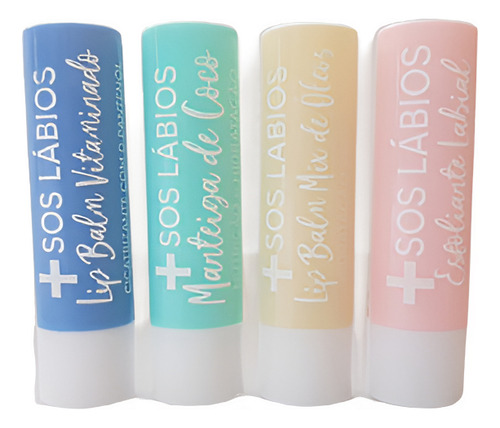 Kit Com 4 Sos Labios Top Beauty
