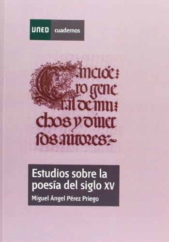 Libro Estudios Sobre La Poesia Del Siglo Xv  De Perez Priego