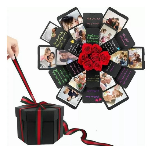 Diy Caja Explosion Con Forma Hexagonal Para Regalo Sopresa