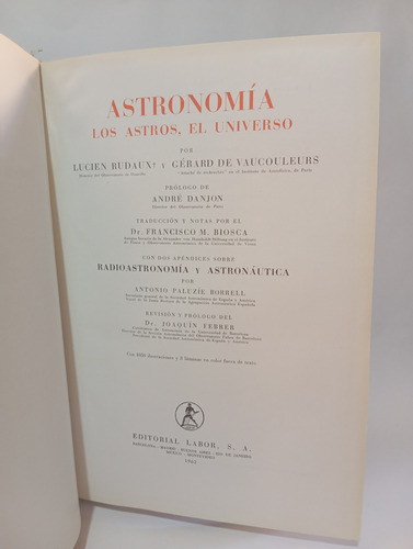 Astronomía Lucien Radaux Editorial Labor (Usado)