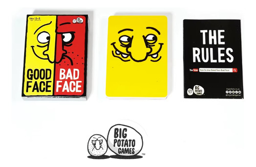 Juego Cartas Slapburger Good Face Bad Face, Big Potato Game