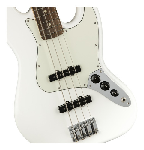 Fender Player Jazz Bass Bajo 4 Cuerdas Pau Ferro Color Polar White Orientación De La Mano Diestro